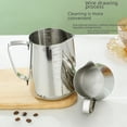 thumbnail image 4 of Taza de flores con boca puntiaguda, cilindro de flores, taza de café, leche, taza de té con leche, taza medidora con escala interior y exterior, taza de acero inoxidable para derretir cera, 4 of 5