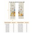 thumbnail image 6 of White Daisy Blackout Curtains for Bedroom, Spring Floral Elegant Pastoral Bees Watercolor Thermal Insulated Kitchen Drapes with Grommets, Light Blocking Window Treatment, 2 Panels 27.5" x 39", 6 of 7