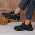 thumbnail image 4 of Women's Walking Shoes Lightweight Breathable Flying Woven Mesh Upper Casual Jogging Shoes Ladies Tennis Shoes Workout Footwear Gym Sneakers, 4 of 5