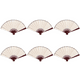thumbnail image 1 of Abanico Plegable 10 Pulgadas Tela Pintura Artesanal Del para Bodas (Beige), 1 of 4