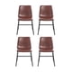 thumbnail image 1 of Set de 4 Sillas de Comedor Tapizado de Ecocuero cafe, 1 of 5