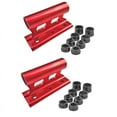 thumbnail image 1 of 2X Bike Car Roof Mount Rack Holder Transportation Mount Rack Quick Release Thru Axle Bicycle Carrier Bracket Holder Red, 1 of 5