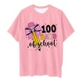 thumbnail image 4 of Toddler Girl Tops Graphic Print Loose Girls' Short-Sleeve Shirts and Tops Crew Neck Holidays Tops T-Shirts Toddler To Big Kid Sizes 12-13 Years（Pink）, 4 of 4