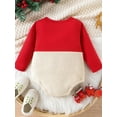 thumbnail image 3 of Bagilaanoe Christmas Clothing Baby Girl Boy Rompers Newborn Reindeer Embroidery Long Sleeve Bodysuit 3M 6M 9M 12M 18M Infant Fall Fleece One Piece Jumpsuit, 3 of 9