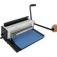 thumbnail image 7 of 21 Hole Comb Binder Rubber Ring/Clip Dual-Use Stapler Punching Binding Machine Binding 400 Sheets For Document Binding Financial Contract File Certificate, 7 of 7