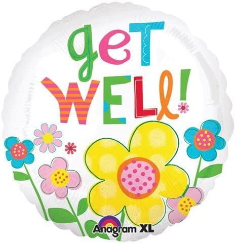 18 Inch Get Well Daisy Foil Balloon - Walmart.com