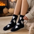 thumbnail image 6 of Womens Halloween Crew Socks Thick Warm Mid Calf Socks Pumpkin Ghost Bat Moon Print Novelty Fall Winter Cozy Casual Socks, 6 of 6