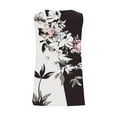 thumbnail image 5 of DeHolifer Women's Tank Top Sleeveless Square Neck Floral Print Loose Fit Casual Tank Top Summer Fashion Flowy Blouse White L, 5 of 5