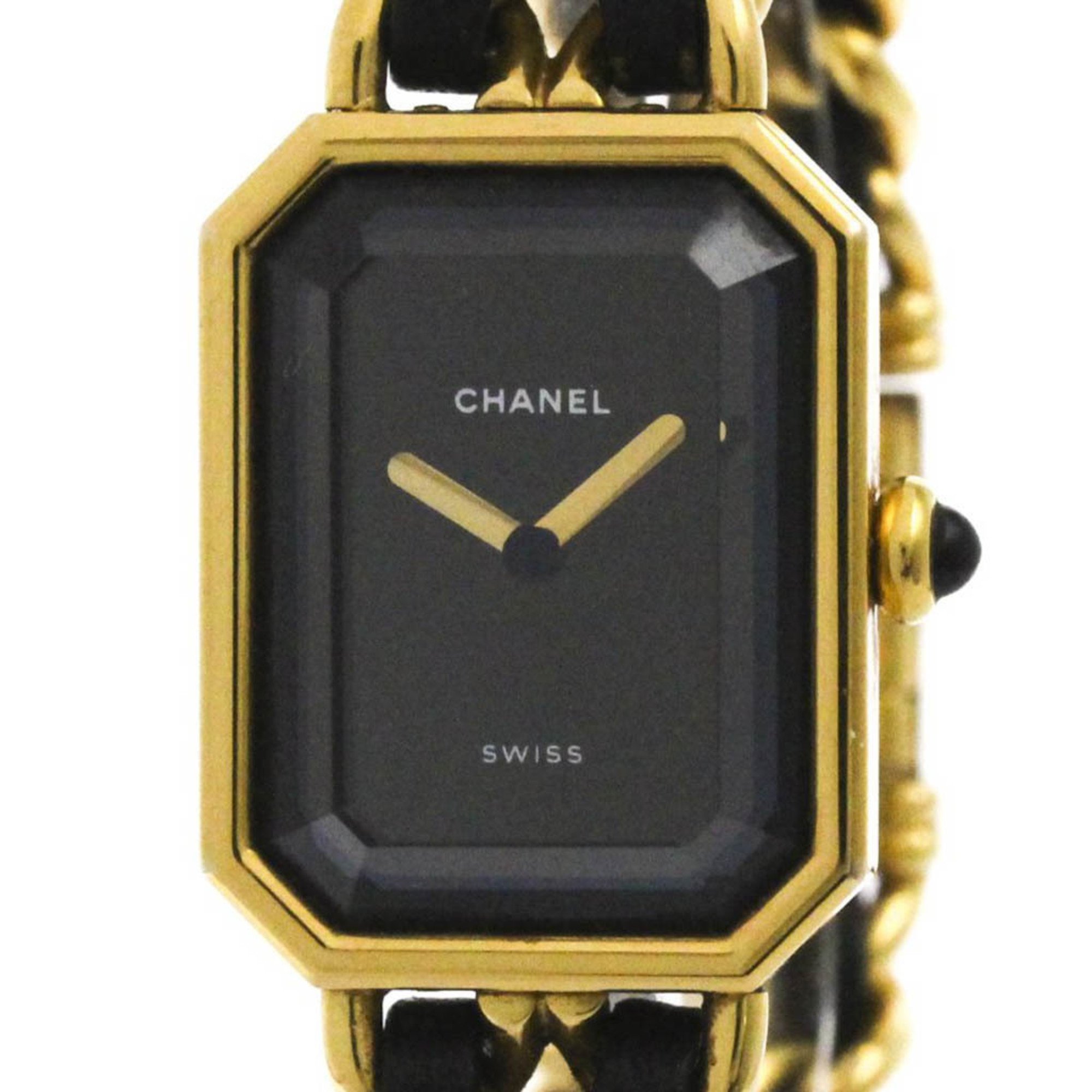 Chanel Matelasse Ladies Quartz Wristwatch Watch Gold Black Chanel Matelassé watch. Black Yellow gold ref.2360478 - Joli  main image 2