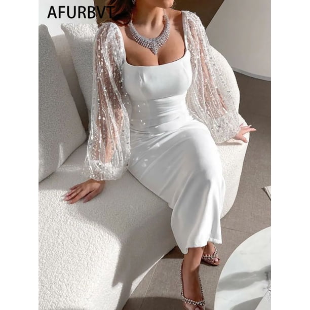 elegant white dresses canada Lightweight Elegant Boho White Lace Summer Dress  Summer Dresses Canada 