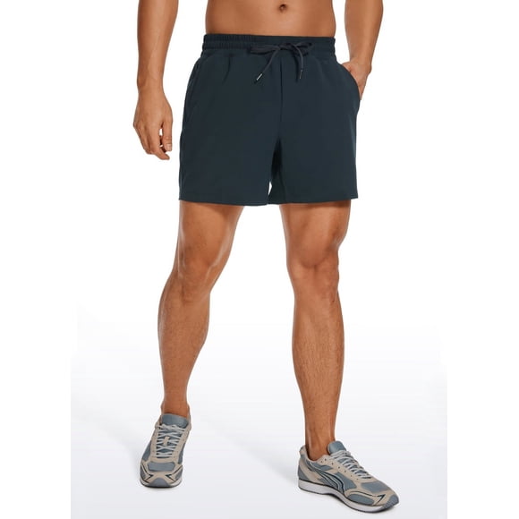 Men's Linerless Workout Shorts - 5'' Lightweight Quick Dry Running Sports Athletic Gym Shorts with Pockets True Navy03 Medium