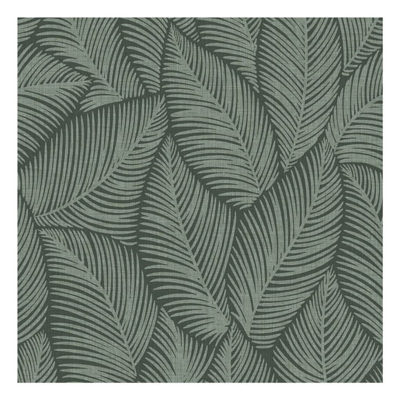 Muriva Denver Leaf Vinyl Wallpaper