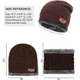 thumbnail image 5 of Ilfioreemio Unisex Warm Cable Knit Hat, Scarf & Glove Set, 2-Piece, 5 of 6