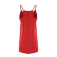 thumbnail image 7 of Tennis Dress for Teen Girls with Shorts Spaghetti Strap Cami Dress Sleeveless Athletic Workout Outfits Summer Clothes, Red, 13 Years, 7 of 7