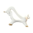 thumbnail image 4 of Dualoai Countertop Wine Rack Creative Cow Sculpture for Dining Table Entrance Office White, 4 of 9