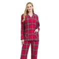 thumbnail image 4 of GLOBAL Women's Flannel Yarn Pajama Sets 100% Cotton Sleepwear, Size S-3XL, 4 of 5