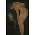 thumbnail image 2 of Arthur Bowen Davies 17x24 Black Ornate Framed Double Matted Museum Art Print Titled: Source, 2 of 5