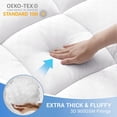 thumbnail image 2 of Extra Thick GSM Mattress Topper Queen with Breathable Plush Cover, 2 of 7