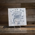 thumbnail image 2 of I can do all things through Christ Rustic Looking Faith Wood Sign Wall Décor 8 x 8 Wood Sign B3-08080062036, 2 of 6