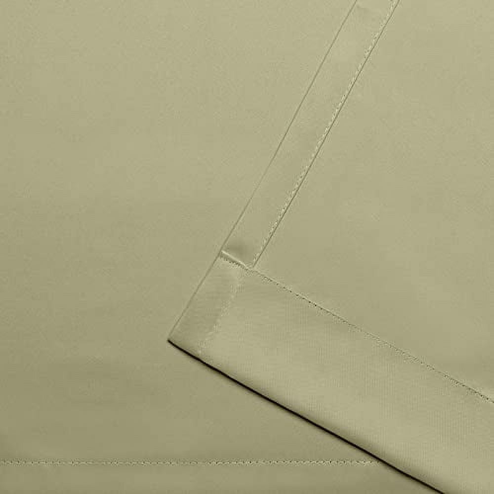 Exclusive Home Academy Total Blackout Grommet Top Curtain Panel Pair, 52"x96", Linen