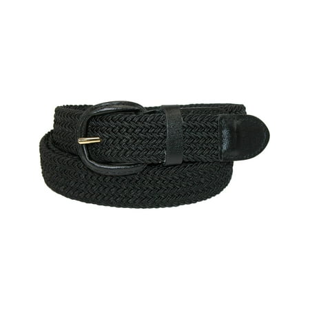 Men's Elastic Braided Belt with Covered Buckle (Big & Tall