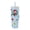 Light blue, variant on Zak Designs 30oz Double Wall Stainless Steel Tumbler, Straw Tumble, Blue Peanuts