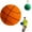 Orange, variant on ZEELIY Silent Basketball Foam Basketball Indoor Training Ball,Uncoated High-Density Foam Ball Low Noise Training Silent Basketball Indoor Quiet Uncoated Soft Basketball