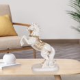 thumbnail image 6 of Modern Horse Statue Figurine Animal Sculpture Feng Shui Collectable for Table Cabinet Shelf Office Decor Gift White, 6 of 7
