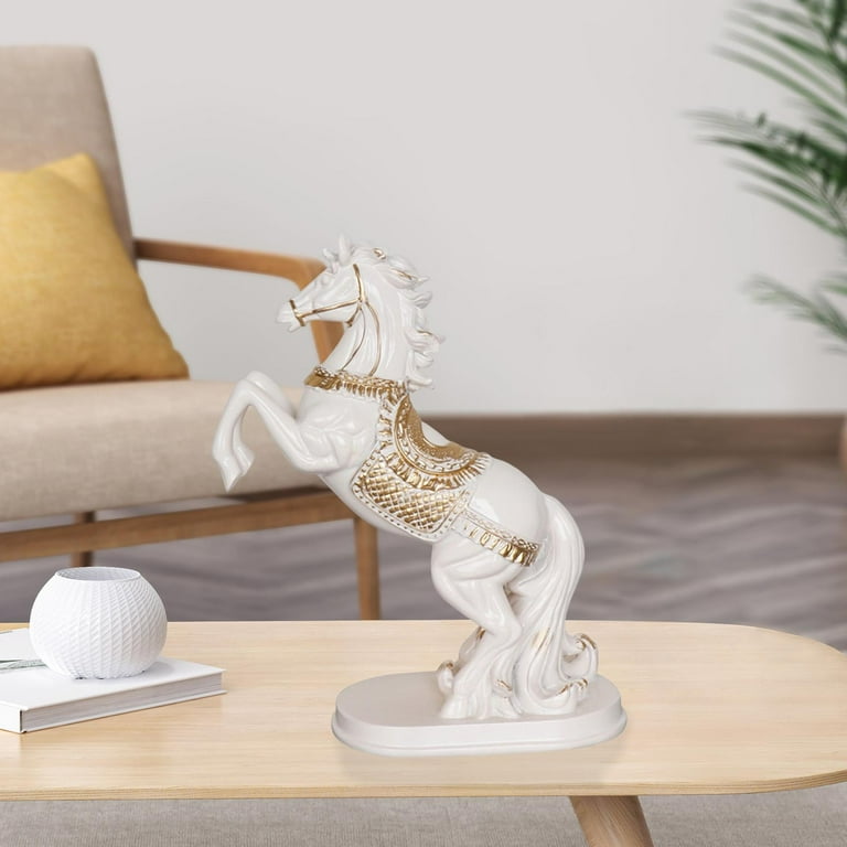 Horse Resin Statue for Home Decor Animal Ornament Sculpture, Resin