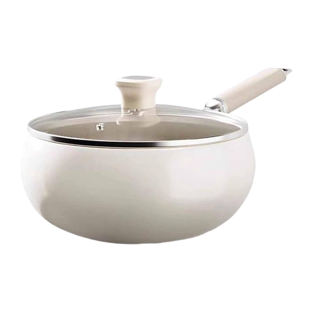 simhoa Frying Pan Nonstick Cooker Cooking Pot Soup Pot for Soup Breakfast Vegetable 24cm