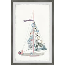 Parvez Taj Sailing Floral Framed Wall Art