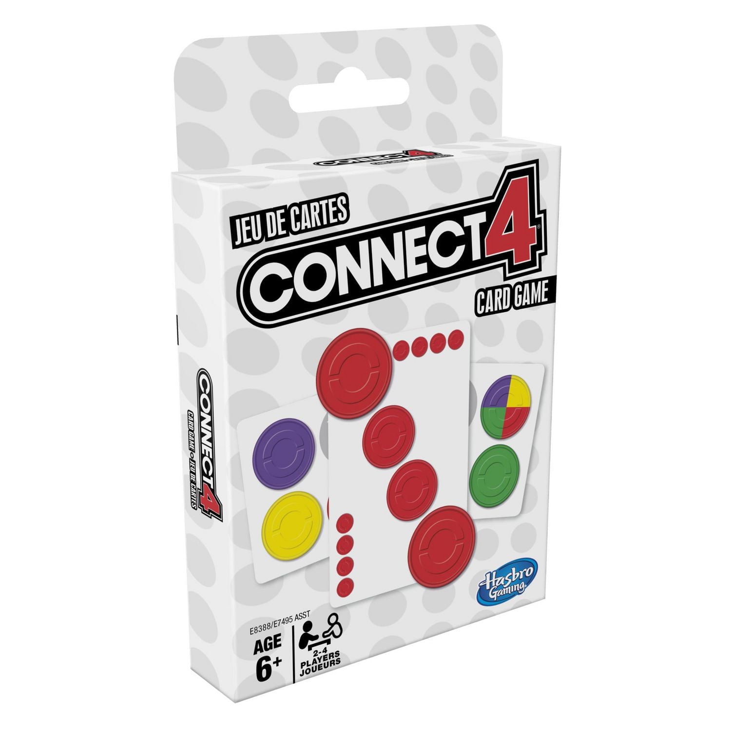 Connect 4 Card Game for Kids Ages 6 and Up, 2-4 Players
