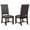 Warm Grey, Smokey Black, variant on Twain Upholstered Dining Side Chair Beige (Set of 2)