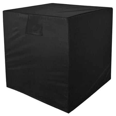 

Air Conditioner Covers for Outside Units Waterproof Windproof Central AC Outdoor Unit Square Anti-Dust Heavy Duty Cover Winter (Black)