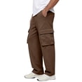 thumbnail image 4 of Fabrcox Pants Cargo for Man Straight Leg Baggy Men's Jogger Pants Workout Summer Lightweight Men's Trousers with Multiple Pockets, 4 of 8