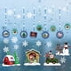 thumbnail image 1 of Fiudx Liquidación navideña Copos de nieve navideños fijados con decoración de ventana de pared decorativa, 1 of 2