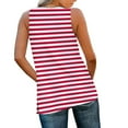 thumbnail image 4 of Tops for Women Trendy GaThRRgYP Plus Size Womens Clothes,Ladies' Loose and Casual New Gradient V-neck Sleeve with Side Slit Casual Fashion Top Red M, 4 of 8
