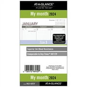 AT-A-GLANCE 2024 Monthly Planner Refill, 3-3/4" x 6-3/4", Portable Size, Loose-Leaf (063-685Y)