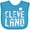 Turquoise, variant on Inktastic Cleveland, Ohio Distressed Font Boys or Girls Baby Bib