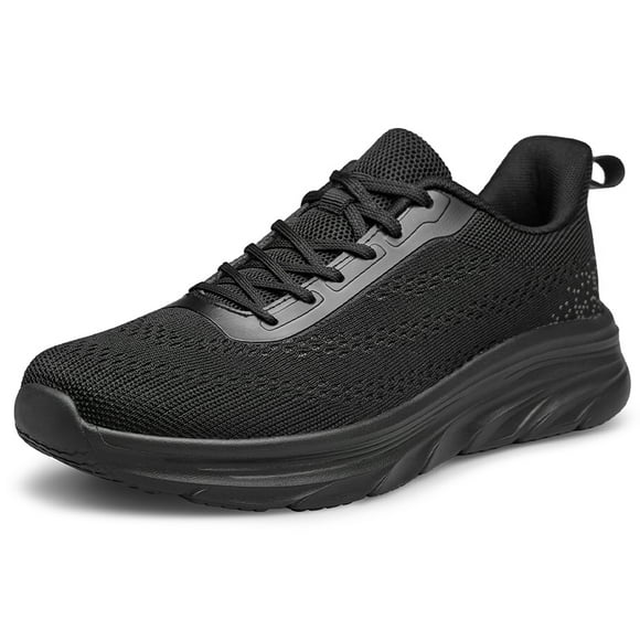 Mens Running Shoes Slip On Walking Shoes Casual Lightweight Workout Athletic Gym Tennis Shoes Comfortable Fashion Sneakers for Men Black Size 12