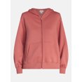 thumbnail image 6 of Scenario Women's and Women's Plus Zip Front Fleece Hoodie Jacket, Sizes XS-4X, 6 of 6