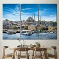 thumbnail image 2 of Seascape Canvas Art, Istanbul Artwork, Turkey Printed, View Art Canvas, Mosque Artwork, Landscape Canvas, Suleymaniye Mosque Poster, Canvas Wall Decor - White Framed, 2 of 9