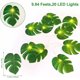 thumbnail image 4 of Guirnalda de luces LED 2m Hojas Decoración Luces 10 Guirnaldas de luces LED con hojas verdes, 4 of 4