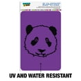 thumbnail image 2 of Panda Bear Face on Purple Home Business Office Sign, 2 of 6