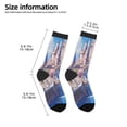 thumbnail image 2 of Rocae Majestic Fantasy Castle for Girls Boys Crew Socks,Children's Socks, Kids Socks, Toddler Socks: Daily Wear with Kids School Uniform, 2 of 5