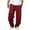 Red, variant on Mens Sweatpants Big And Tall 2026 Fashion Drawstring Elastic Waist Loose Fit Casual Harem Pants Trousers with Pockets