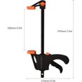 thumbnail image 2 of 4 inch ratchet clamps for woodworking diy crafts wolfcraft quick clamp 4 pieces, 2 of 4