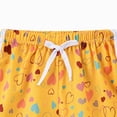 thumbnail image 4 of NIEWTR Girls Kids Cotton Shorts with Pockets Summer Elastic Waist Soft Breathable Home Play Pants 0-24Monthes 2T 3T 4T 5T 6T Shorts for Girls(A-Light Yellow,4-5 Years), 4 of 5