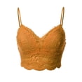 thumbnail image 1 of Made by Olivia Women's Crochet Laced Bralette Crop Cami Top, 1 of 7