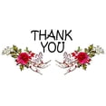 thumbnail image 2 of Thank You Cards Set - 4 x 7 Inches of 50 Amazing White Note Cards with Blank Greeting Space - Perfect for Business, Anniversary, Graduations, Weddings - Envelopes Included - Glowing Red Rose Design, 2 of 7